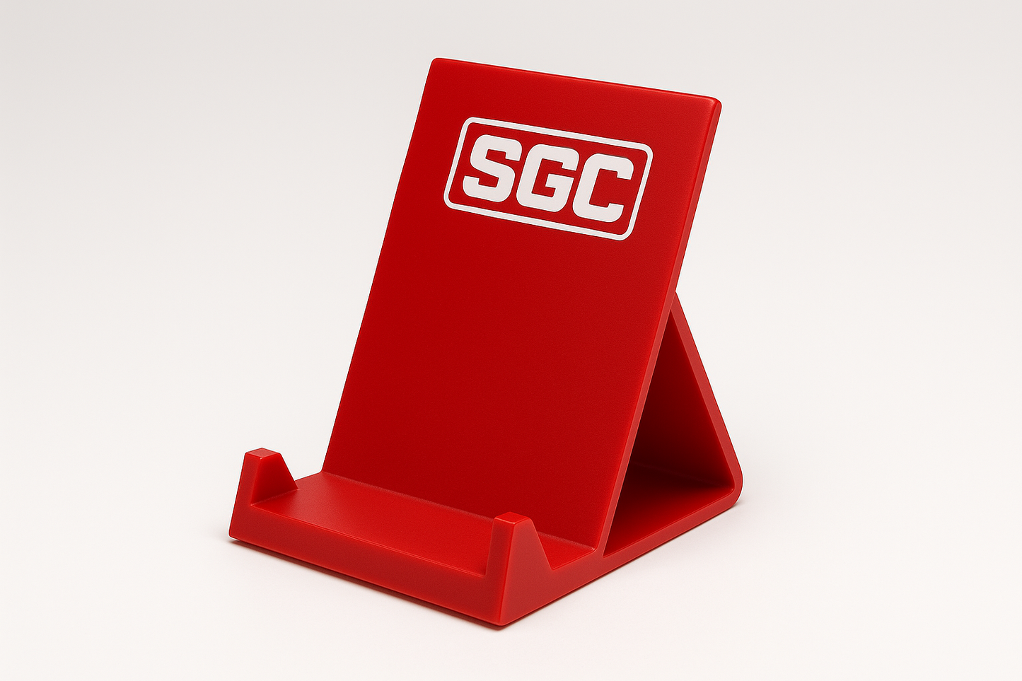 red sgc card stand